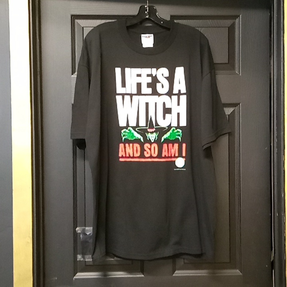 "Life's a Witch" black tshirt